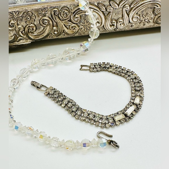 Vintage Deco Crystal Rhinestone Bracelet Lot - Picture 5 of 11